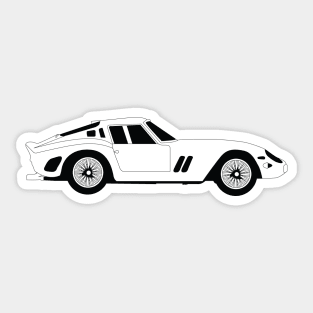 250 GTO Black Outline Sticker